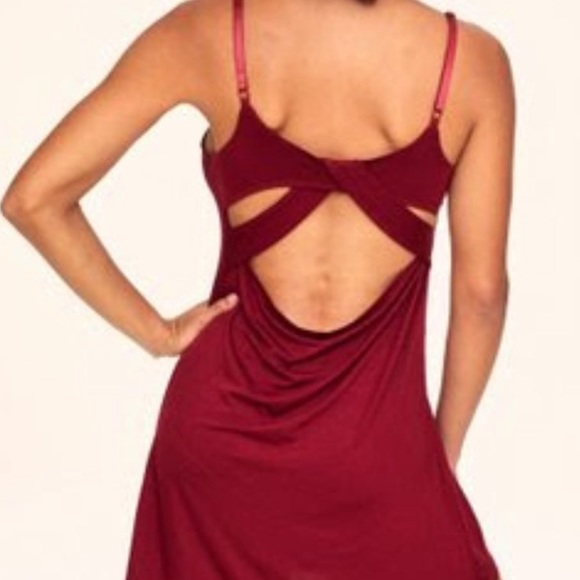 Cut Out Soft Slip intimate Lounge Bedroom Black Dress - Picture 4 of 13